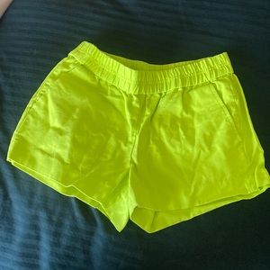J Crew Lime Green Shorts
